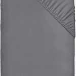 Utopia Bedding Fitted Sheet Double, Grey - Deep Pocket 14 inch (35 cm) - Easy Care - Soft Brushed Microfibre Fabric - Shrinkage and Fade Resistant - Bottom Sheet