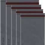 50 Mixed Grey Parcel Bags, Postage Bags, Mailing Bags 5 Sizes 10 Each Poly Postal Bags Self Seal iSOUL Small to Large Mailing Bags Packaging Assorted Mailers Posting Shipping Post Parcels Package Bags