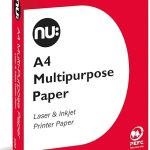 nu: A4 Multi-Purpose Printer Paper | White | 500 Sheets | Smooth Surface | Suitable for Inkjet, Laser & Copier Use | Ideal for Home & Office
