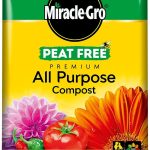 Miracle-Gro PEAT FREE Premium All Purpose Compost, 50 Litres,Brown