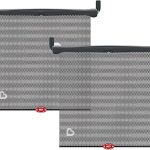 Munchkin® Brica® Sun Safety™ Car Window Roller Shade with White Hot® Heat Alert, Black, 2 Count (Pack of 1)