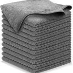 USANOOKS Microfiber Cleaning Cloth Grey - 12 Pcs (12.5